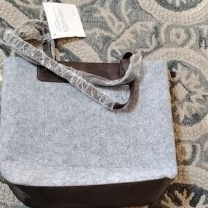 Thirty-One Gray and Brown Tote Bag